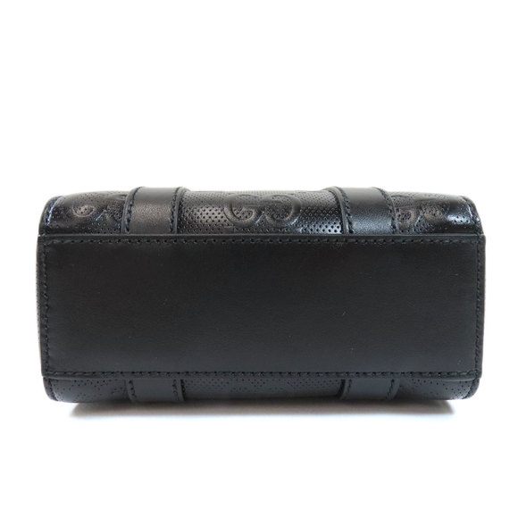 Gucci GG Embossed Mini 2way Tote Bag Leather Black - Picture 4 of 10